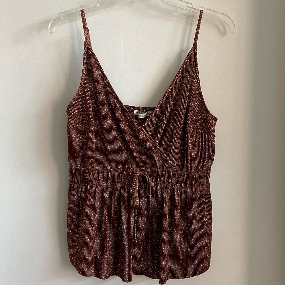 Abercrombie & Fitch Pleated Satin Cami